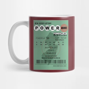 04-05-2024 Earthquake NJ Power Quake Lottery Ticket Mug